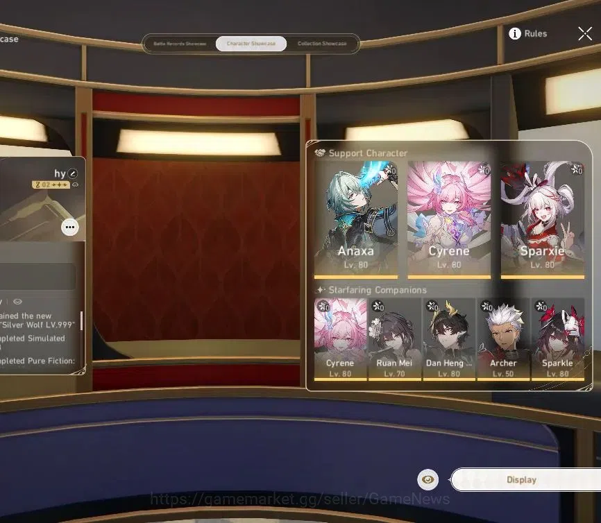 Honkai Star Rail Accounts Asia|TL 63|Anaxa Prem Team|9 Limited|[Anaxa,Cyrene image 2