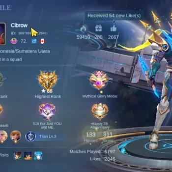 Mobile Legends: Bang Bang Accounts Collector Hero 133|Skin 311|Gusion Legend|Recall Seal of Anvil|2 KoF