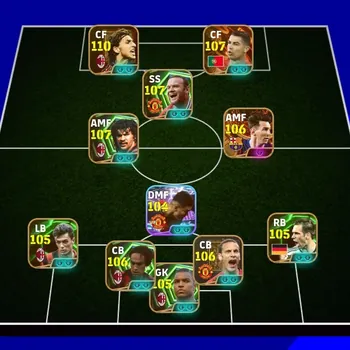 eFootball Accounts High-End 2500 Android Coin | =\[ Collective 3293+ \]= | Ronaldo 107 | Messi 106 | Ibrahimovic 110