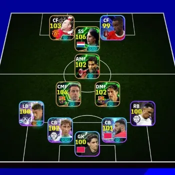 eFootball Accounts Legends & Iconic Players Mobile|PW 3151|Epic Xavi,Cruyff,Rooney,Edmilson,Etc.|Showtime