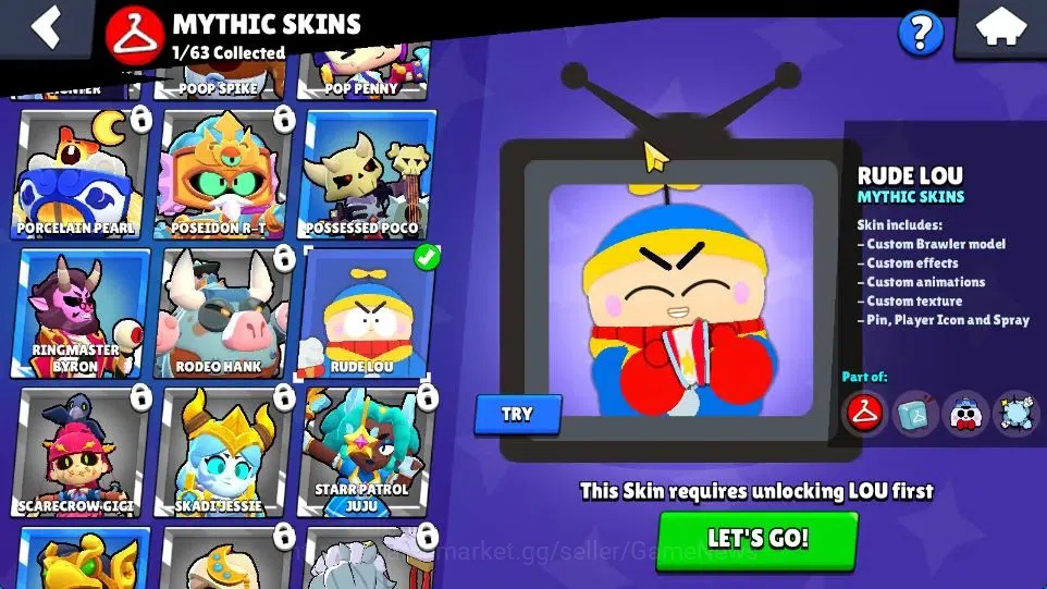 Brawl Stars Accounts 1025 Trophy | 9040 Bling | 13 Brawlers 1 Max Lvl ( image 11