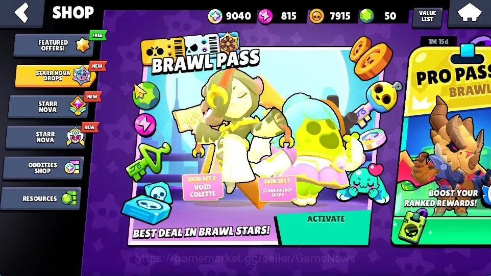 Brawl Stars Accounts 1025 Trophy | 9040 Bling | 13 Brawlers 1 Max Lvl ( image 7