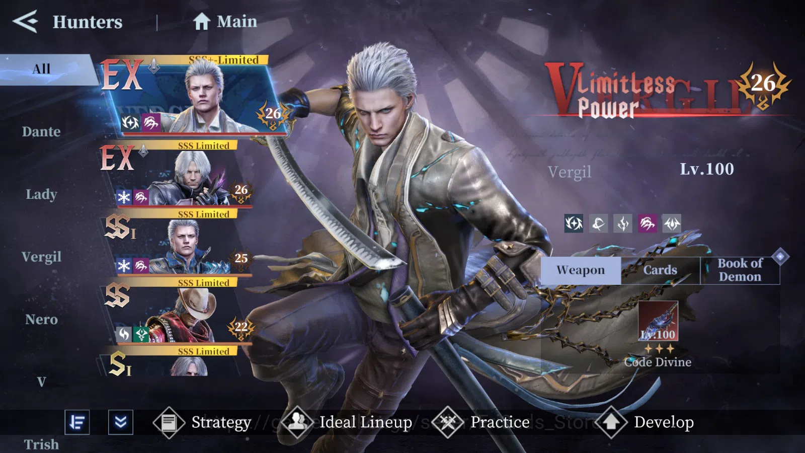 Devil May Cry: Peak of Combat Accounts DMC52 | ALL DEVICE | GLOBAL ASIA | SPECIAL 13SSR M image 1