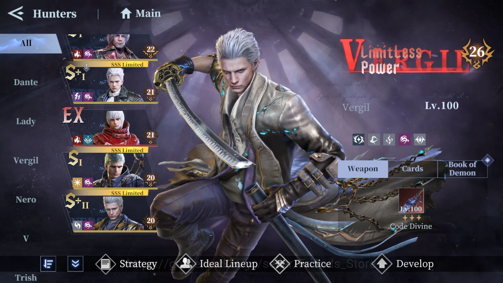 Devil May Cry: Peak of Combat Accounts DMC52 | ALL DEVICE | GLOBAL ASIA | SPECIAL 13SSR M image 3