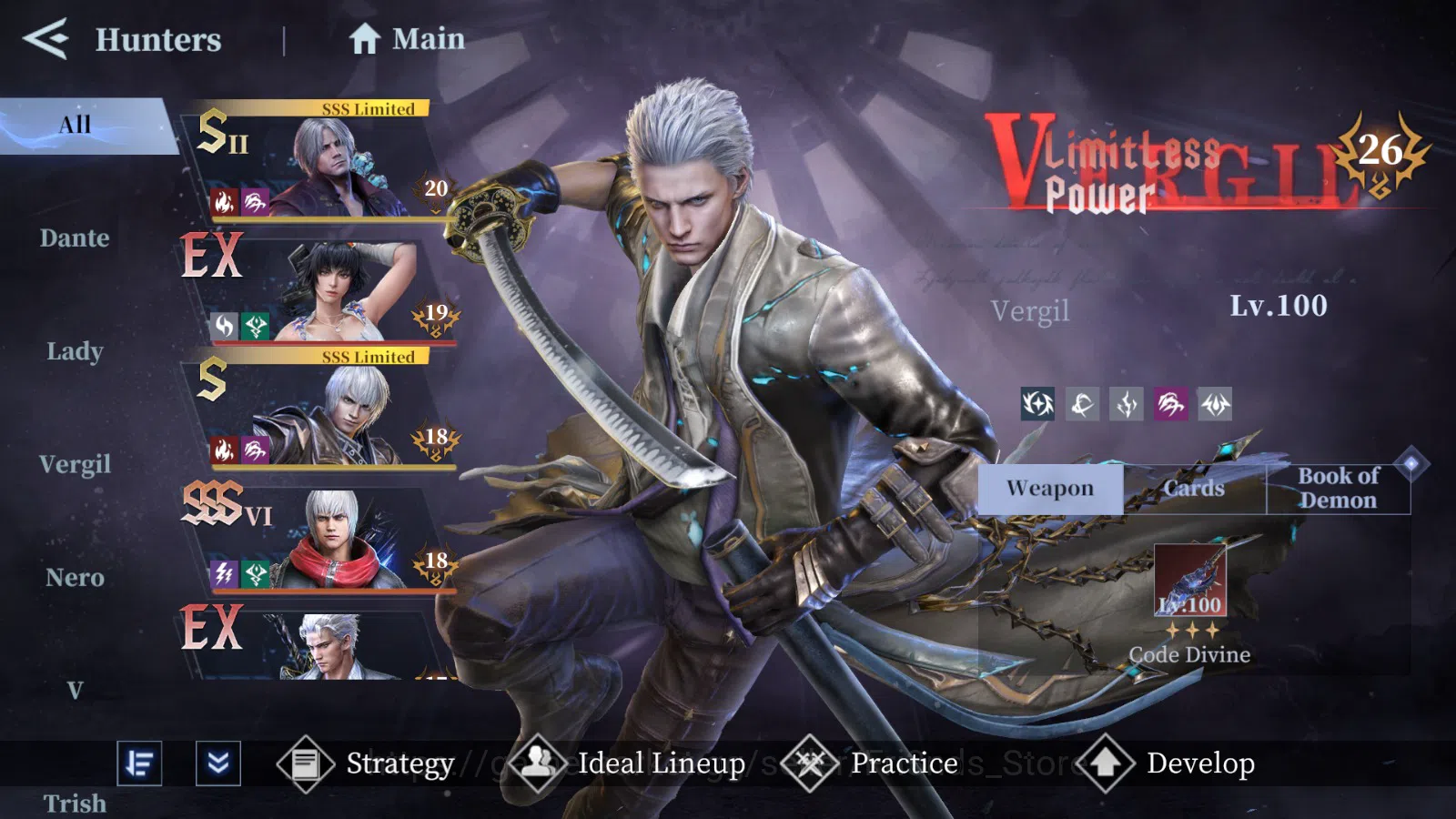 Devil May Cry: Peak of Combat Accounts DMC52 | ALL DEVICE | GLOBAL ASIA | SPECIAL 13SSR M image 6