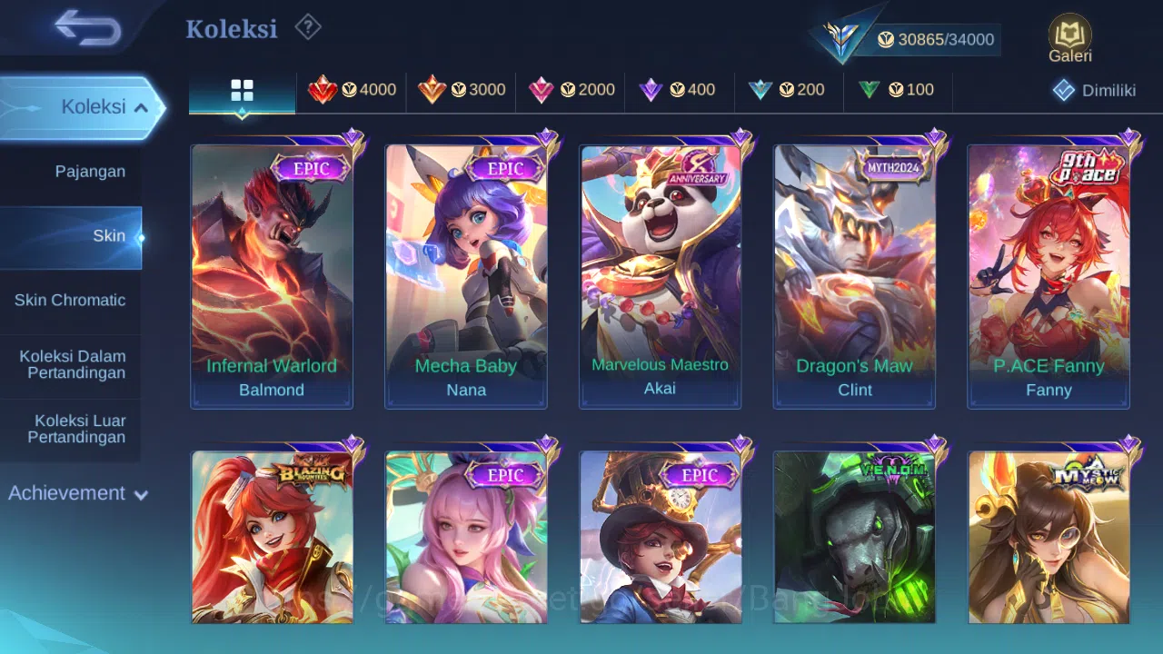 Mobile Legends: Bang Bang Accounts Hero 110 Skin 170 | CC Nata | Blazing Layla, Esme  image 3