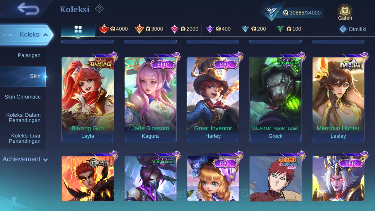Mobile Legends: Bang Bang Accounts Hero 110 Skin 170 | CC Nata | Blazing Layla, Esme  image 4