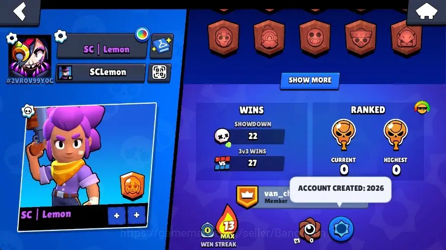 Brawl Stars Accounts Global | 1060 Thropy|15 Brawler|3 Max Hypercharge( image 3