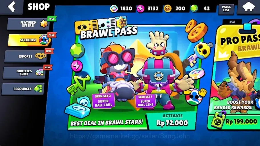 Brawl Stars Accounts Global | 1060 Thropy|15 Brawler|3 Max Hypercharge( image 4