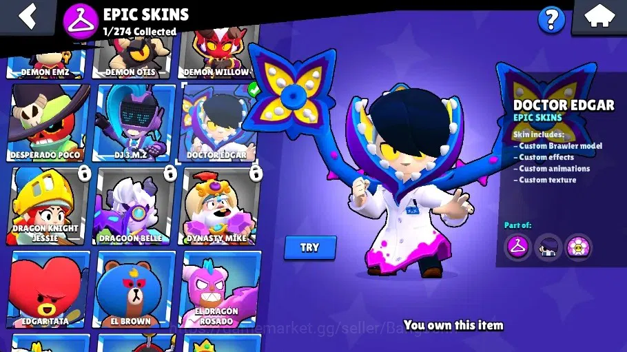 Brawl Stars Accounts Global | 1060 Thropy|15 Brawler|3 Max Hypercharge( image 8