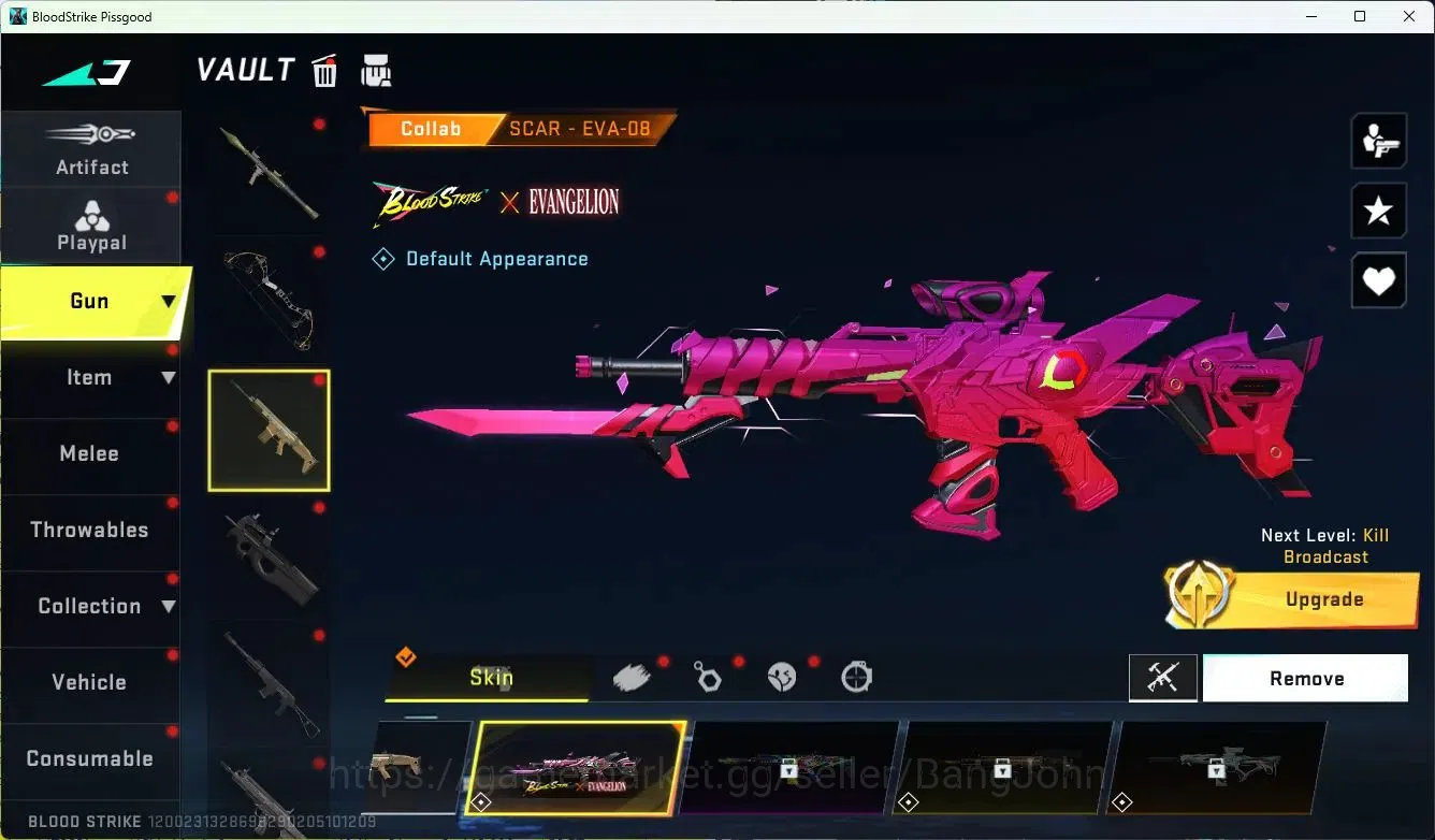 Blood Strike Accounts ASIA |ETERNAL=SPEAR(LVL2)|LIMITED=RPK,MP155|COLLAB image 11