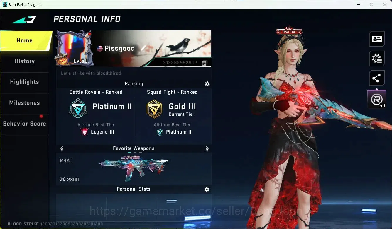 Blood Strike Accounts ASIA |ETERNAL=SPEAR(LVL2)|LIMITED=RPK,MP155|COLLAB image 19