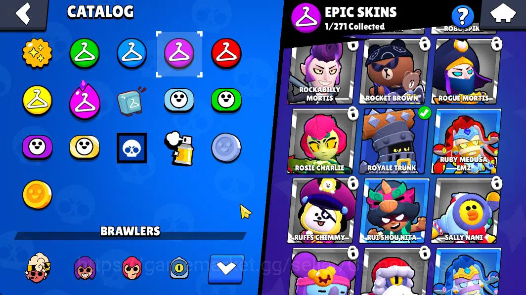 Brawl Stars Accounts 1015 Trophy |16 Brawlers 3 MAX Lvl (Shelly,Tick,Bo) | 1 Epic Skin (Royale Trunk) |CN 11
