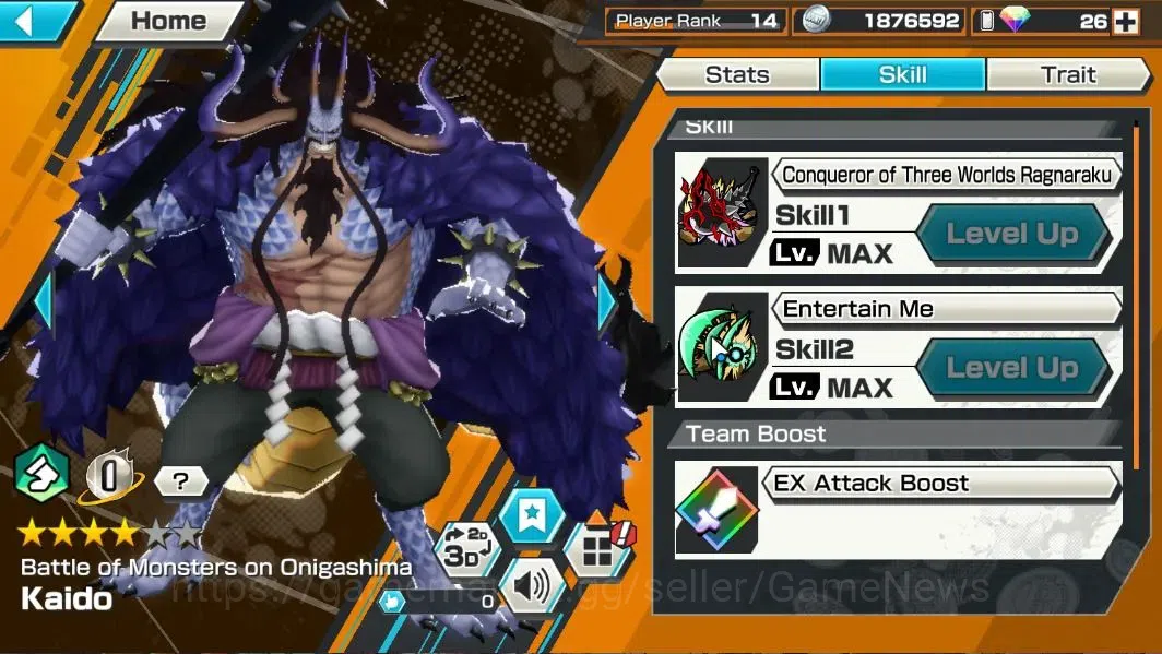 One Piece Bounty Rush Accounts Global|5EX|BMO Kaido,FR Shanks,GP Edward Newgate,F image 6