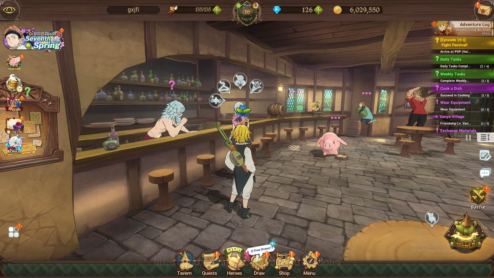The Seven Deadly Sins: Grand Cross Accounts GLOBAL|Starter|DM 127|344K CC|4 UR Meresca,ODK 2/6 image 1