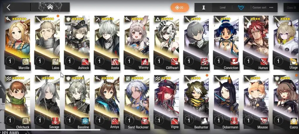 Arknights Accounts Lv 24|57 OP 1 Skin|74,8K Orundum|2 Limited| Marcil image 5