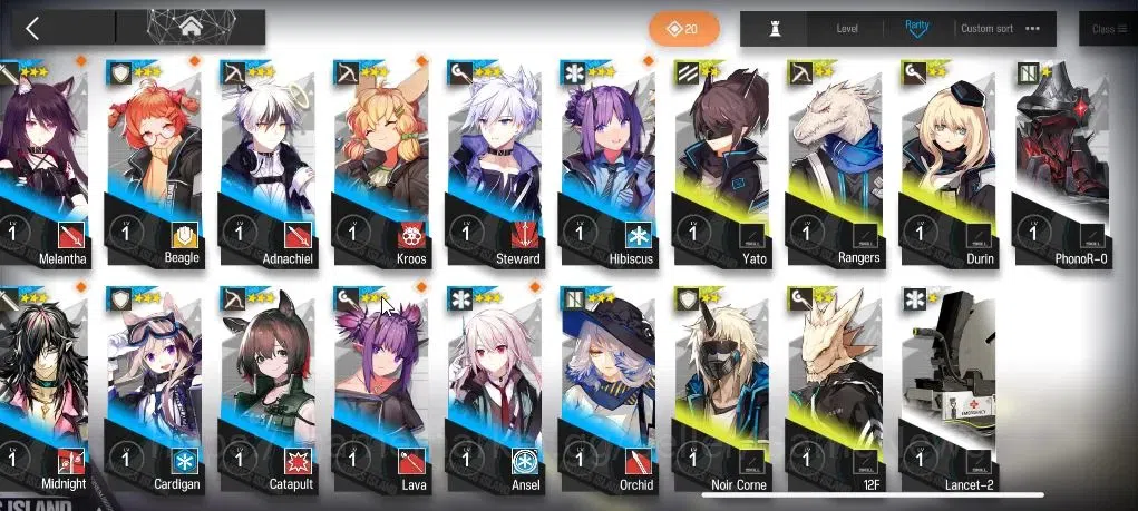 Arknights Accounts Lv 24|57 OP 1 Skin|74,8K Orundum|2 Limited| Marcil image 7