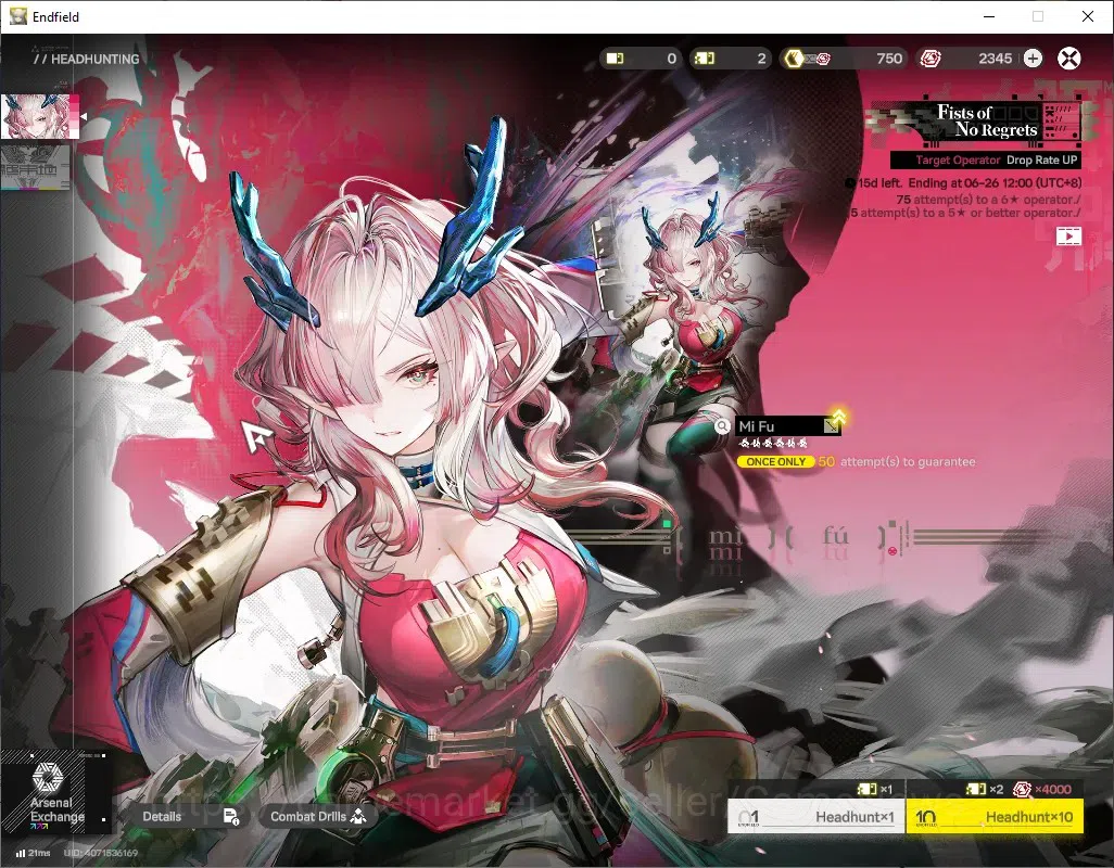 Arknights: Endfield Accounts ASIA|Lv 60|10 SSR (5 Limit) + 20 (*6 Wep)|(YvonneP image 17