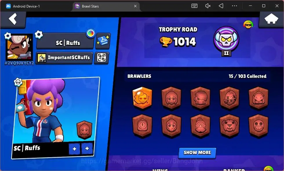 Brawl Stars Accounts Global | 1014 Thropy|15 Brawler | 3 Max Hypercharg image 2