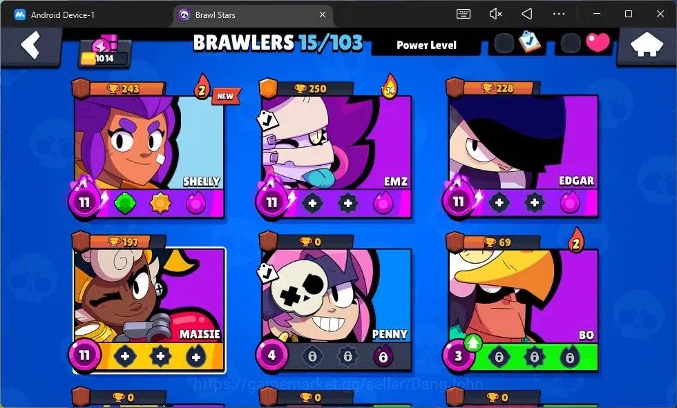 Brawl Stars Accounts Global | 1014 Thropy|15 Brawler | 3 Max Hypercharg image 5