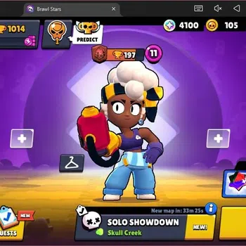 Brawl Stars Accounts Global | 1014 Thropy|15 Brawler | 3 Max Hypercharge (Shelly,Emz,Edgar) | 4100 Bling | 1 Epic Skins