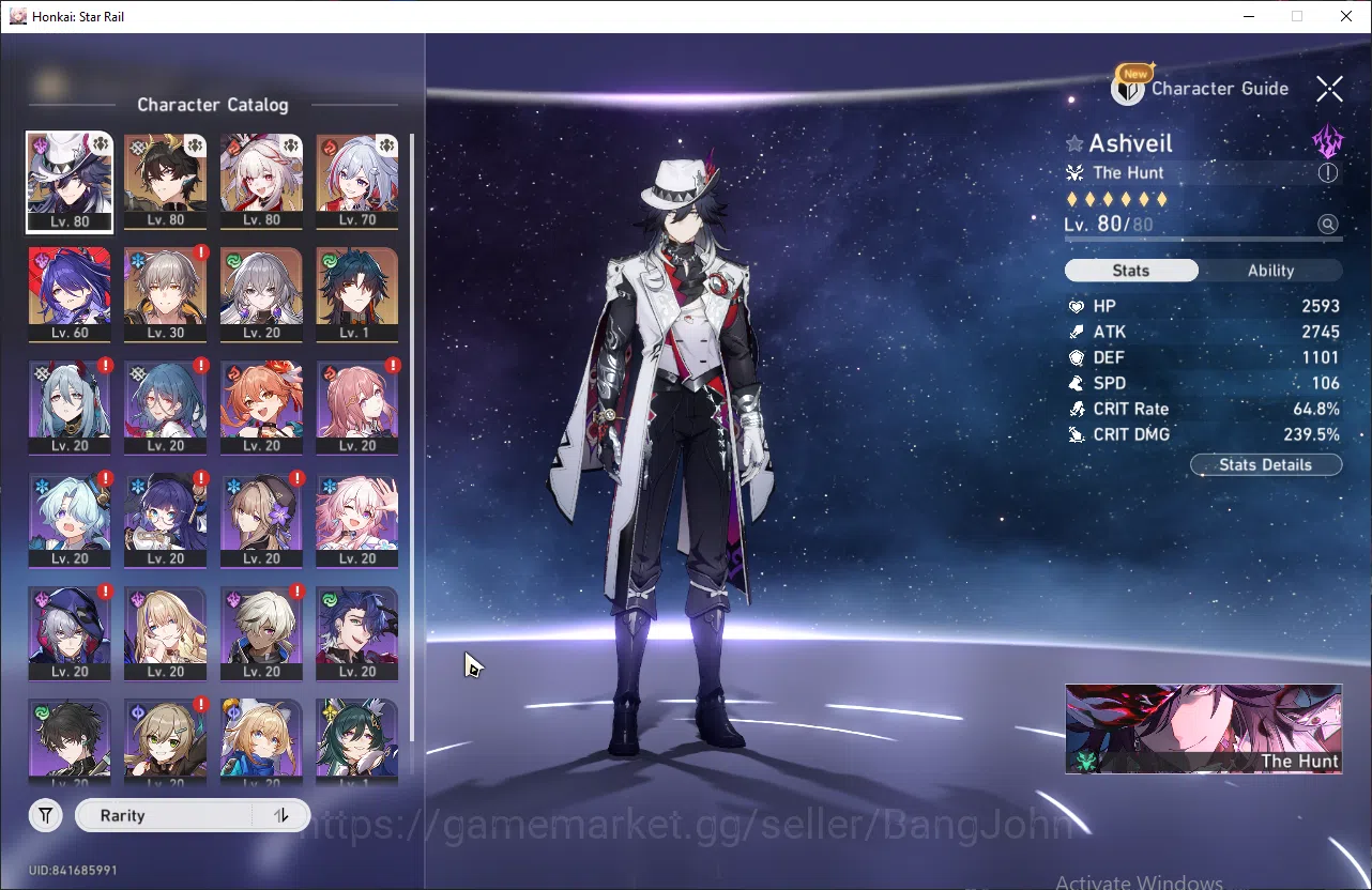 Honkai Star Rail Accounts ASIA | TL60 | Mid Game | 6 Lim | Ashveil E3+LC, Da image 2