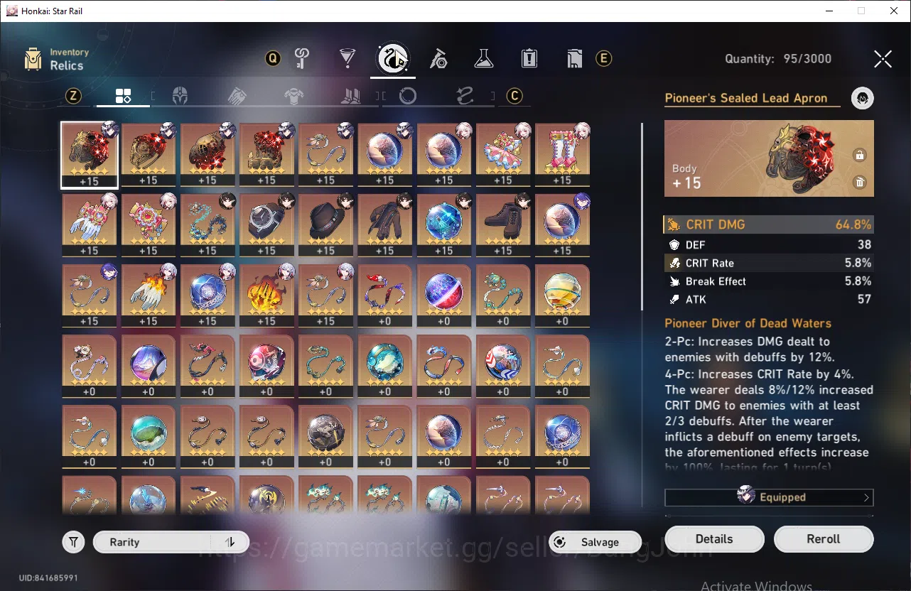 Honkai Star Rail Accounts ASIA | TL60 | Mid Game | 6 Lim | Ashveil E3+LC, Da image 6
