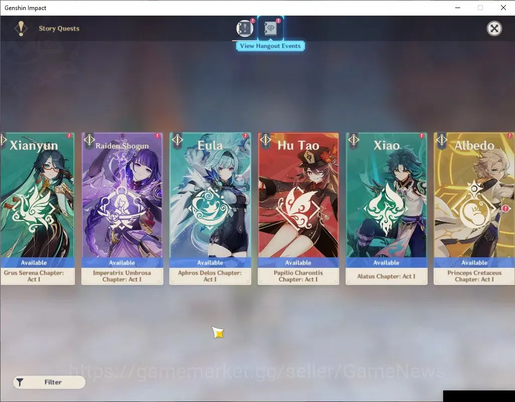 Genshin Impact Accounts ASIA |LunarBloom Team |AR 52 |2 Limited+2(*5Weapon image 14