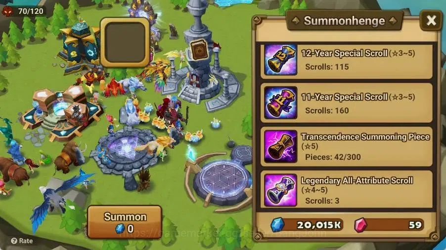 Summoners War: Sky Arena Accounts Starter GLOBAL | NB 5 TESHAR,Starter Gacha 115 12Y+160 11Y Scrool, 3 Legendary All 3