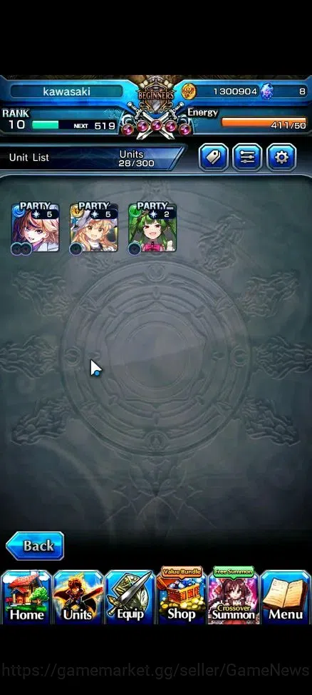 Grand Summoners Accounts Global| Rank 10 | 3 Ascend+1 TW | Kirisame+TW,Seli image 4