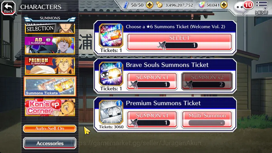 Bleach: Brave Souls Accounts [GLOBAL]50K Orb|Rukia 10th Anniv,Halibel Cacao,Nel image 10