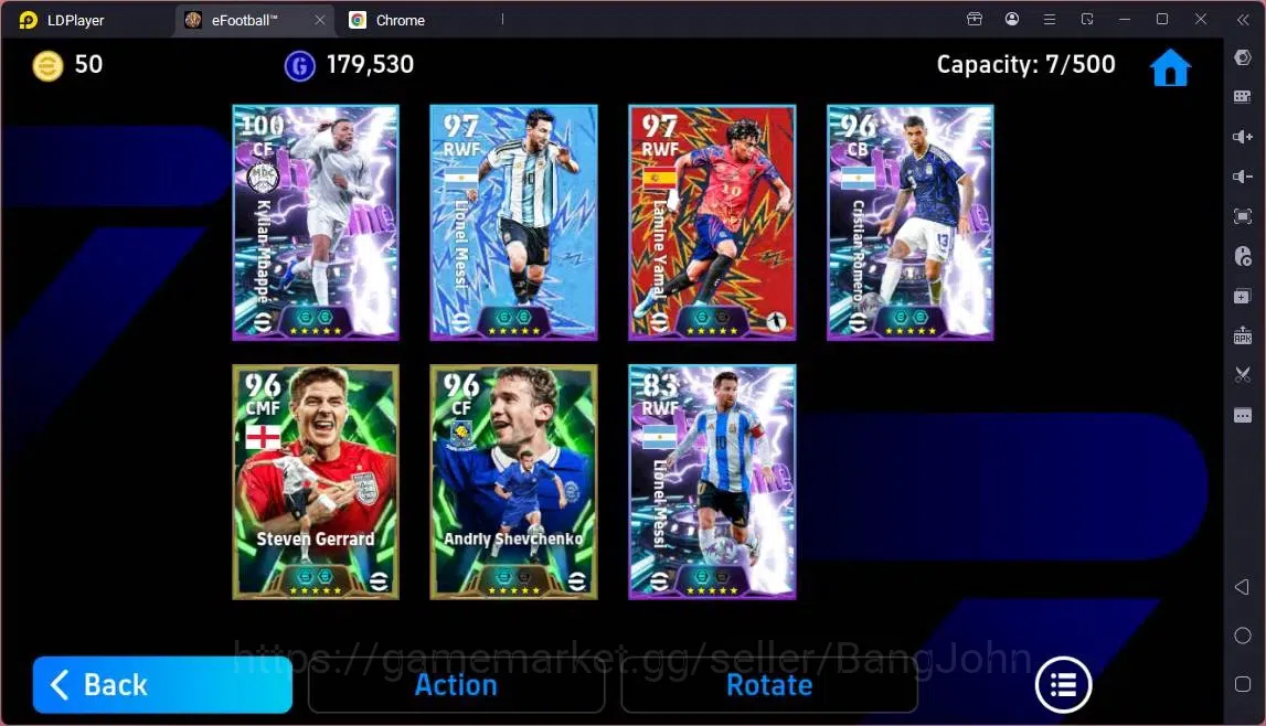 eFootball Accounts Legends & Iconic Players Mobile |PW 3096|Epic Gerrard, Shevchenko|Showtime Mbappe, Messi(RWF 97, 83 4