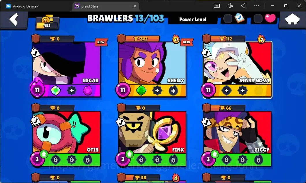 Brawl Stars Accounts Global | 483 Thropy|13 Brawler|1 Max Hypercharge ( image 5