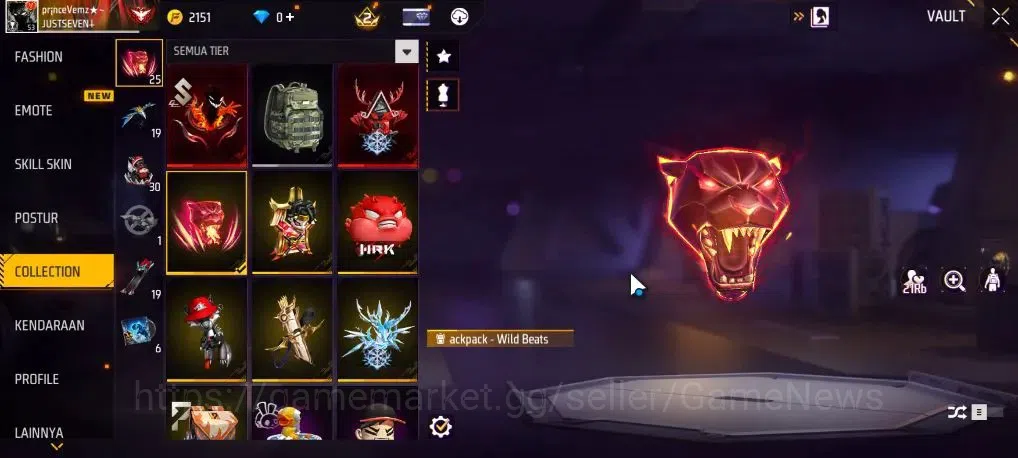 Free Fire Accounts Indonesia | M1887 Mamba Gnaw | Scar megalodon Alph image 11