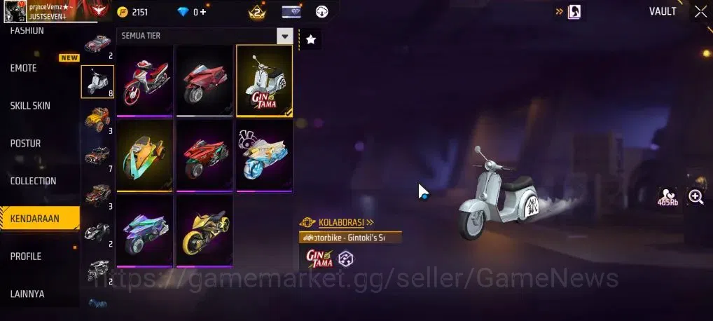 Free Fire Accounts Indonesia | M1887 Mamba Gnaw | Scar megalodon Alph image 15