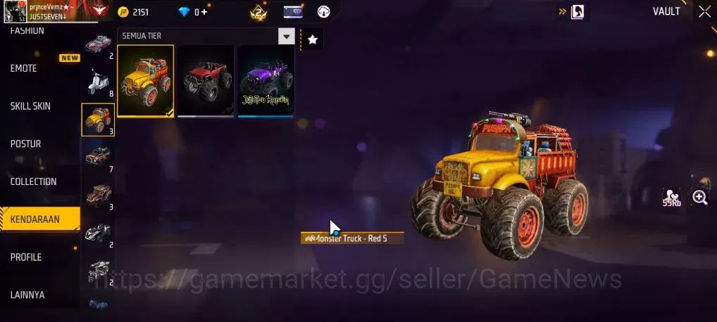 Free Fire Accounts Indonesia | M1887 Mamba Gnaw | Scar megalodon Alph image 16