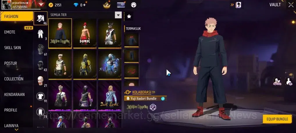 Free Fire Accounts Indonesia | M1887 Mamba Gnaw | Scar megalodon Alph image 9