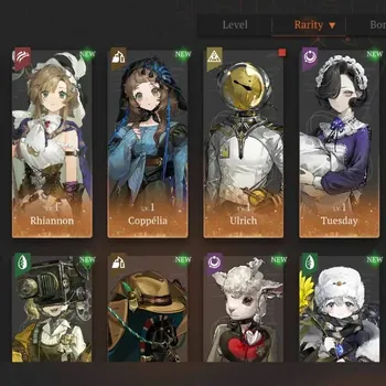 Reverse: 1999 Accounts Starter Global|Lv 33|6 SSR 2 Limited|Liang Yue P1,Rhiannon|Coppelia,Ulrich,Tuesday,Isolde|Log