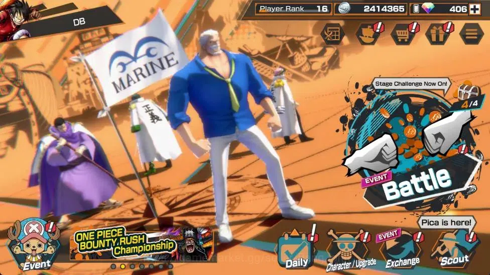 One Piece Bounty Rush Accounts Global | EX 5|PR 16|S-snake Lv.80/80,Rob Lucci Lv, image 10