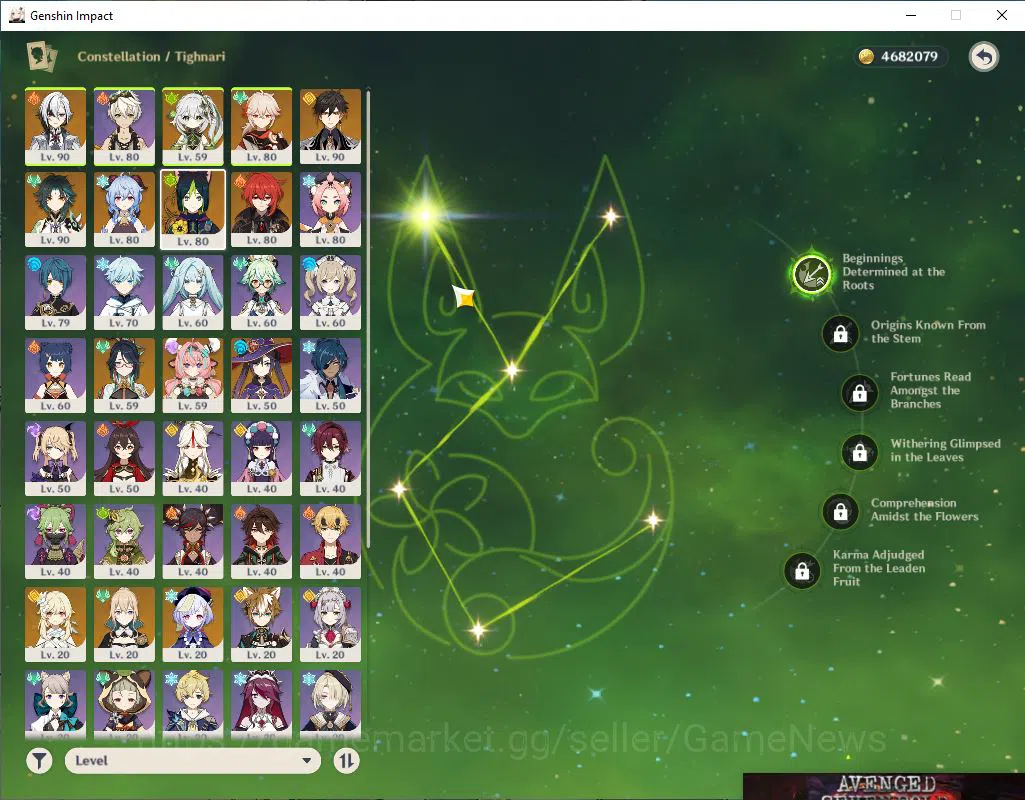 Genshin Impact Accounts Mid Game ASIA|AR 56|8 Limited +3(5*Weapon)|Xiao C1,Kazuha,Varesa,Arlecchino,Ganyu,Xianyun,Etc|MC 4
