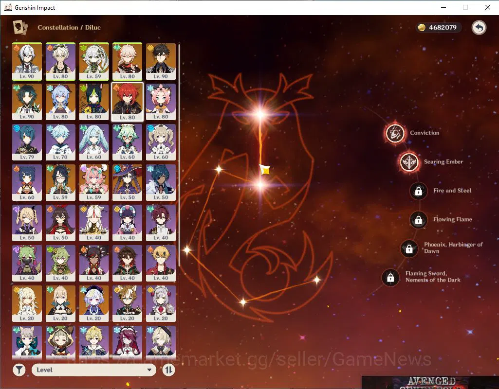 Genshin Impact Accounts Mid Game ASIA|AR 56|8 Limited +3(5*Weapon)|Xiao C1,Kazuha,Varesa,Arlecchino,Ganyu,Xianyun,Etc|MC 5