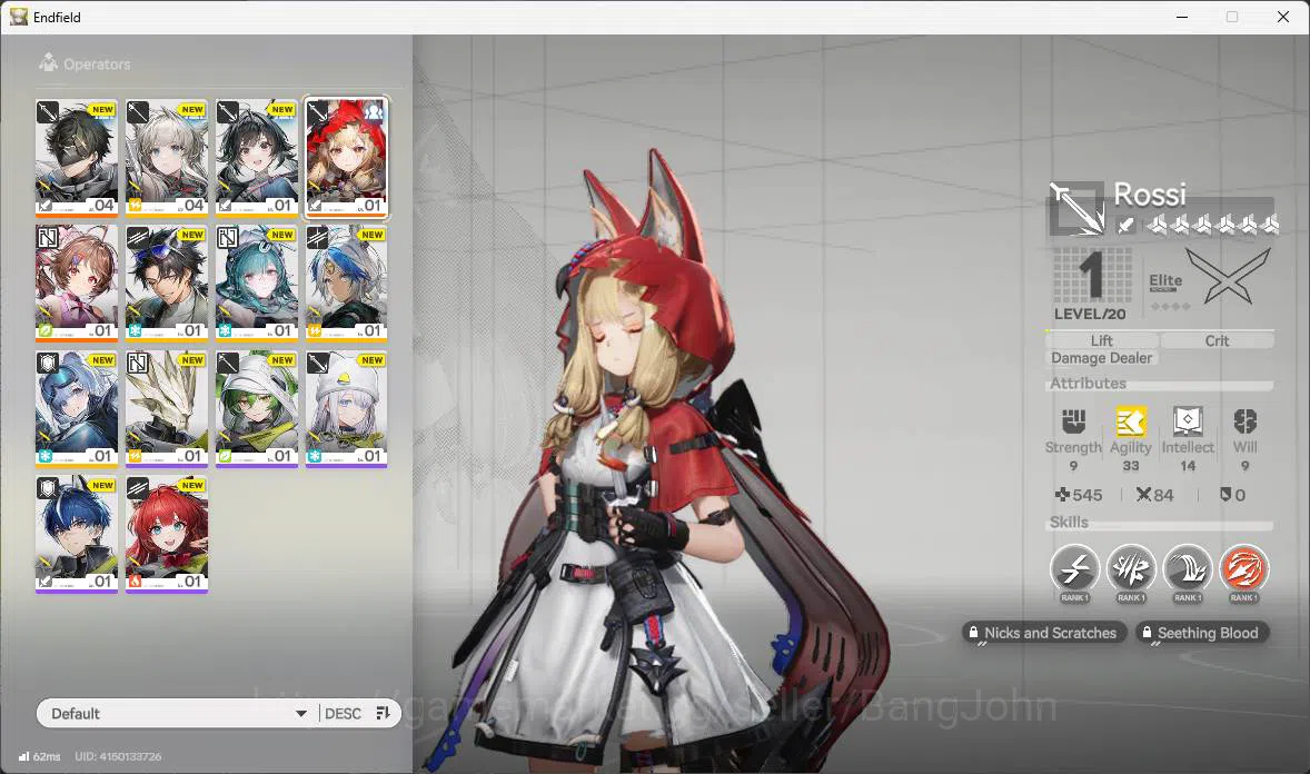 Arknights: Endfield Accounts ASIA |Fresh starter|1 limit| Rossi , Ardelia, etc| image 12