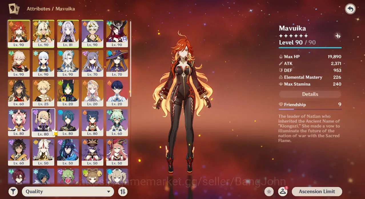 Genshin Impact Accounts ASIA | AR 57 | 8 limit+3(5*Wpn)|Mavuika,Xilonen,Ci image 2