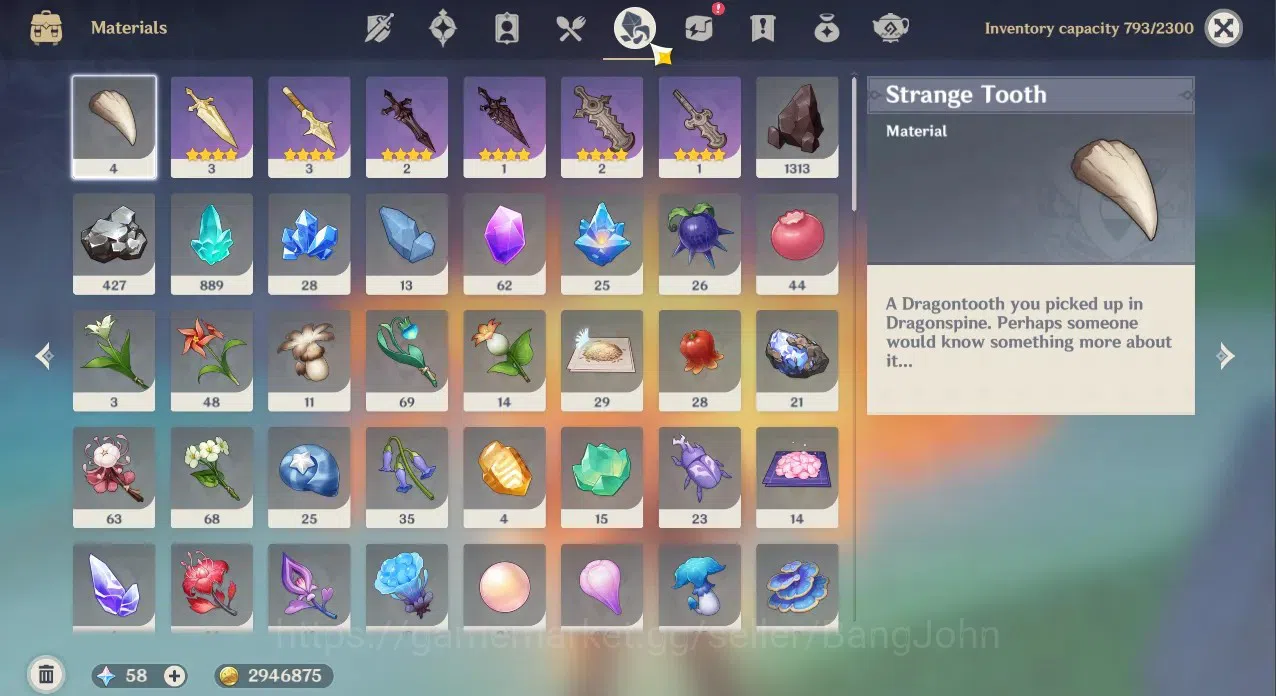 Genshin Impact Accounts ASIA | AR 57 | 8 limit+3(5*Wpn)|Mavuika,Xilonen,Ci image 7