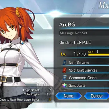 Fate-Grand Order Accounts NA Fresh Starter Lvl 1| 1 SSR Servant (Archetype EARTH) |42 Golden Fruit |Bday Unset|Log
