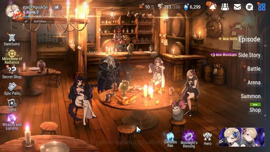 Epic Seven Accounts ASIA Unverif|17 ML(School Nurse Yulha,Rhiana&Lucie image 1