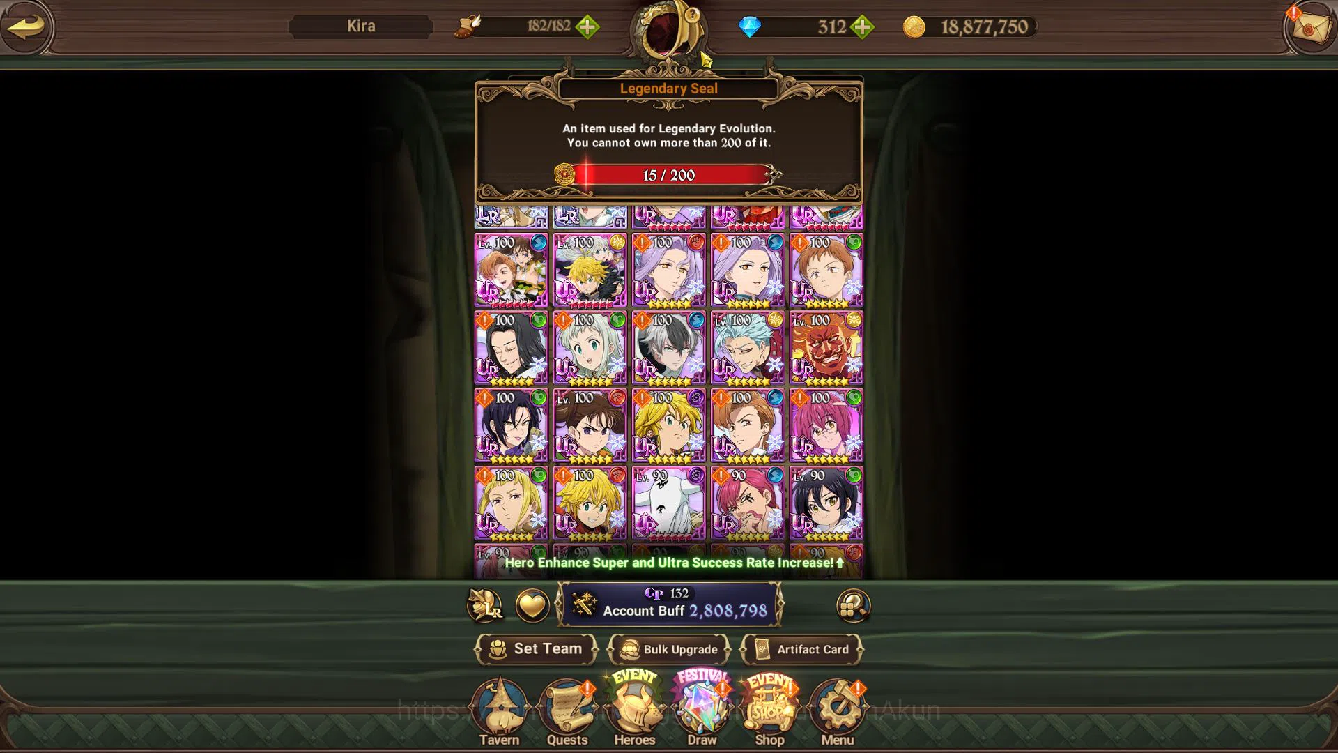The Seven Deadly Sins: Grand Cross Accounts Asia | 2,8M CC |2 LR+11 UR+15 LS+312 Dm|Brunhild,E image 1