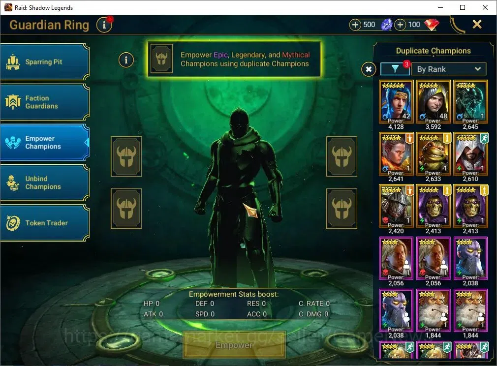 Raid: Shadow Legends Accounts Lv30 524K Power|1 Mytic(Siege Nephilim)+25 Legend( image 10