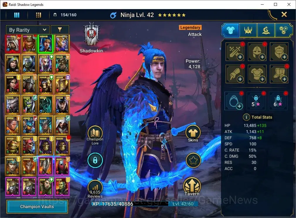 Raid: Shadow Legends Accounts Lv30 524K Power|1 Mytic(Siege Nephilim)+25 Legend( image 5