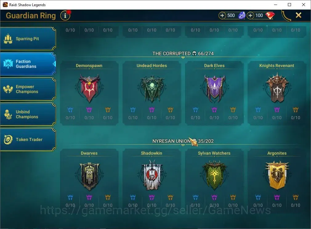 Raid: Shadow Legends Accounts Lv30 524K Power|1 Mytic(Siege Nephilim)+25 Legend( image 9